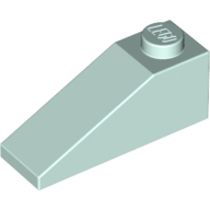Lego kostka (kostička) 1x3 sklon (šikmá) 25°, světlá voda (6096941)